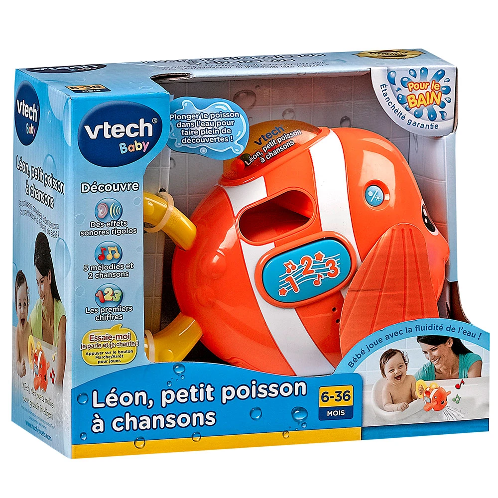 VTECH BABY Léon, Petit Poisson à Chansons - Jouet Musical 1 VTECH BABY Léon, Petit Poisson à Chansons - Jouet Musical