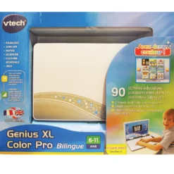 VTech Ordinateur Enfant Genius XL Color Pro Bilingue Silver -VTech Jouets Soldes Magasin 133845 Genius XL Color Pro bilingue silver boite