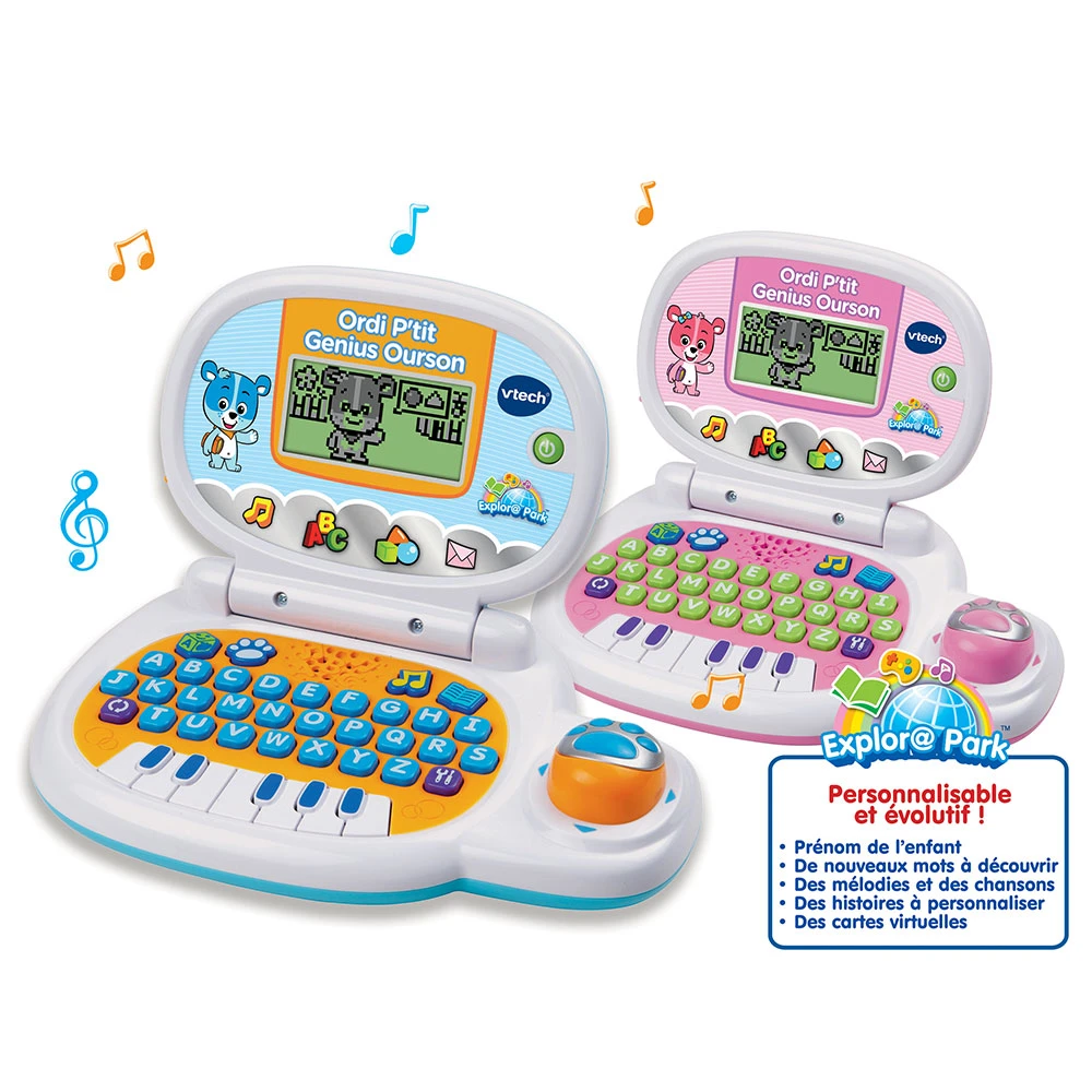 VTech Ordi P'tit Genius Ourson Bleu - Ordinateur éducatif 2 VTech Ordi P'tit Genius Ourson Bleu - Ordinateur éducatif – Image 2