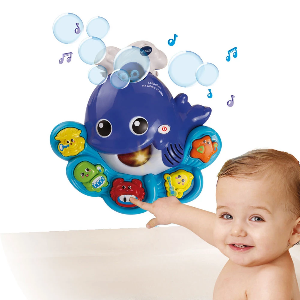 VTECH BABY Lolibulles, Ma Baleine à Bulles - Jouet Musical 2 VTECH BABY Lolibulles, Ma Baleine à Bulles - Jouet Musical – Image 2