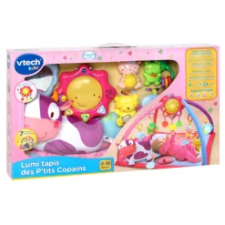 VTECH BABY Lumi Tapis Des P'tits Copains Rose - Tapis D'éveil 9 VTECH BABY Lumi Tapis Des P'tits Copains Rose - Tapis D'éveil -VTech Jouets Soldes Magasin 146455 Lumi tapis des Ptits copains rose boite
