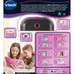 KidiSecrets Selfie Music Noir - Journal Intime électronique -VTech Jouets Soldes Magasin 163675 kidisecret selfie music dos