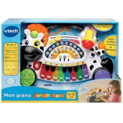 VTECH BABY Jungle Rock - Piano Zèbre -VTech Jouets Soldes Magasin 179105 Jungle Rock Piano zebre boite