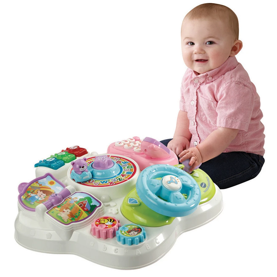 VTECH BABY Ma Table D'activités Bilingue (rose) 3 VTECH BABY Ma Table D'activités Bilingue (rose) – Image 3