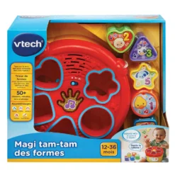 VTECH BABY Magi Tam-tam Des Formes - Jouet Musical -VTech Jouets Soldes Magasin 185105 Magi tam tam des formes boite