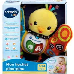 VTECH BABY Mon Hochet Piou-piou 7 VTECH BABY Mon Hochet Piou-piou -VTech Jouets Soldes Magasin 185305 Mon hochet piou piou boite