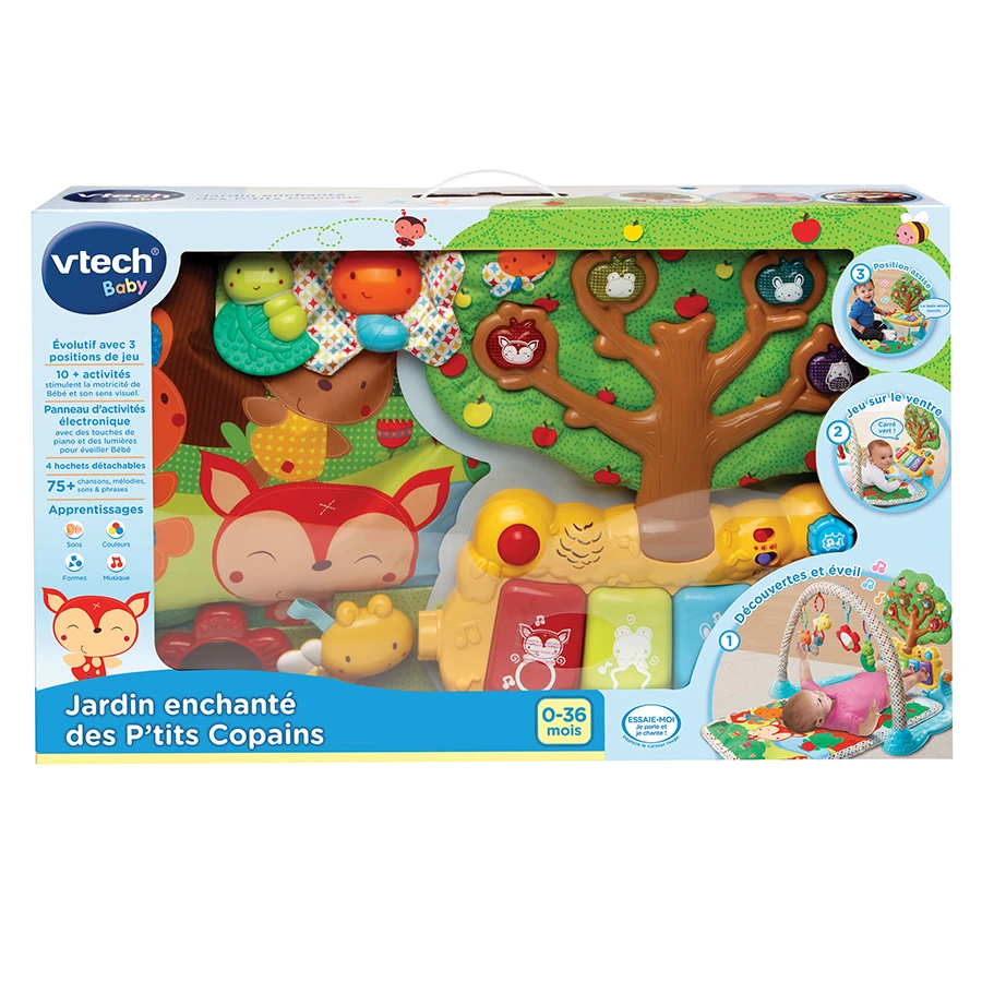 VTECH BABY Jardin Enchanté Des P'tits Copains - Tapis D'éveil 2 VTECH BABY Jardin Enchanté Des P'tits Copains - Tapis D'éveil – Image 2