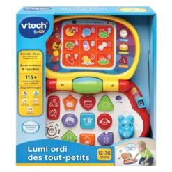 VTECH BABY Lumi Ordi Des Tout-petits - Ordinateur éducatif -VTech Jouets Soldes Magasin 191205 Lumi ordi des tout petits boite