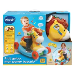 VTECH BABY Jouet Poney Basculo P'tit Galop -VTech Jouets Soldes Magasin 191405 Ptit20galop20mon20ponet20basculo 1 2