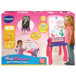 VTech Magi Chevalet Interactif 3 En 1 Rose 9 VTech Magi Chevalet Interactif 3 En 1 Rose -VTech Jouets Soldes Magasin 193555 magi chevalet rose boite