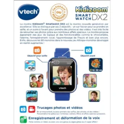 Montre Digitale Kidizoom Smartwatch DX2 Bleue -VTech Jouets Soldes Magasin 193805 Kidizoom smartwatch connect DX2 Bleue 7