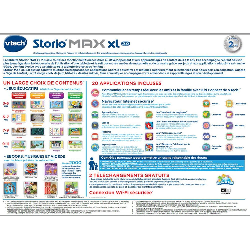 Tablette éducative STORIO MAX XL 2.0 Bleue 4 Tablette éducative STORIO MAX XL 2.0 Bleue – Image 4