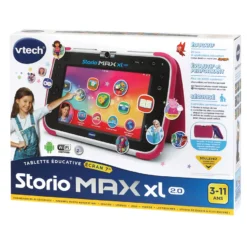 Tablette éducative STORIO MAX XL 2.0 Rose -VTech Jouets Soldes Magasin 194605 Tablette storio max xl 2 0 rose 6