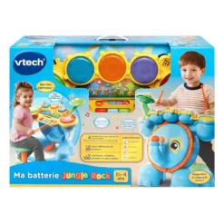 VTECH BABY Jungle Rock - Batterie éléphant -VTech Jouets Soldes Magasin 196705 Ma batterie C3A9lC3A9phant jungle rock 1 2