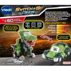 Drex Super T-Rex -VTech Jouets Soldes Magasin 197205 switch and go drex dos boite