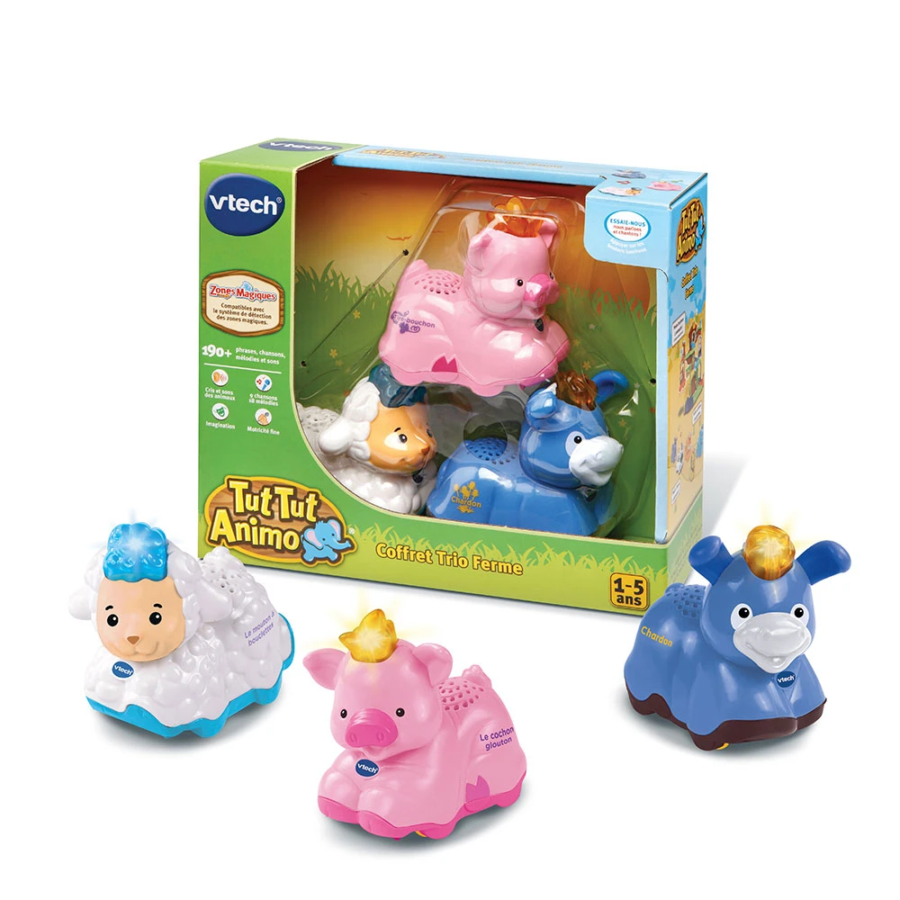 Coffret Jouets Animaux Trio De La Ferme - Tut Tut Animo 2 Coffret Jouets Animaux Trio De La Ferme - Tut Tut Animo – Image 2