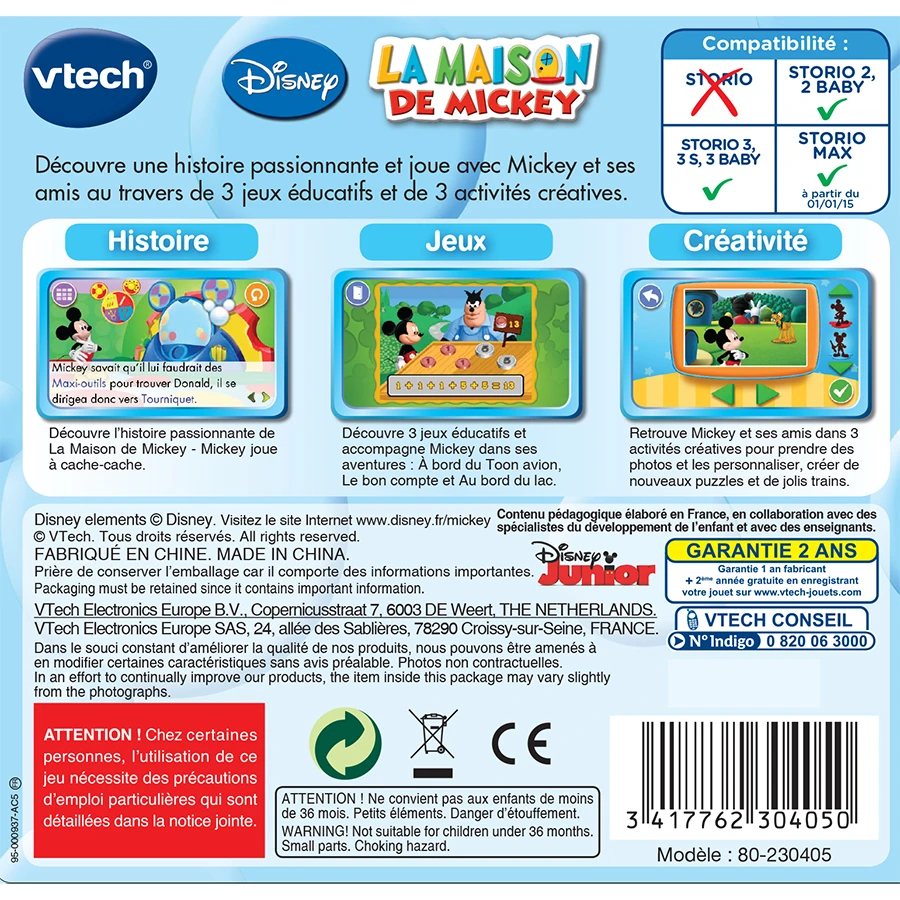 La Maison De Mickey - Cartouche De Jeu Storio 2 La Maison De Mickey - Cartouche De Jeu Storio – Image 2