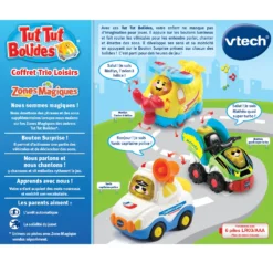 Coffret Trio De Petites Voitures - Tut Tut Bolides 5 Coffret Trio De Petites Voitures - Tut Tut Bolides -VTech Jouets Soldes Magasin 242165 coffret trio loisir dos