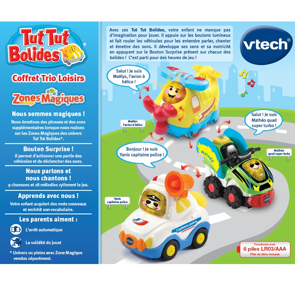 Coffret Trio De Petites Voitures - Tut Tut Bolides 3 Coffret Trio De Petites Voitures - Tut Tut Bolides – Image 3