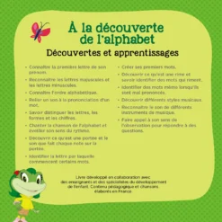 Livre éducatif Alphabet - Livre Magibook - VTech -VTech Jouets Soldes Magasin 480602 livre a la decouverte alphabet dos