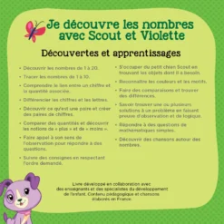 Livre Interactif Apprentissage Des Nombres - Livre Magibook - VTech -VTech Jouets Soldes Magasin 480705 livre scout violette dos