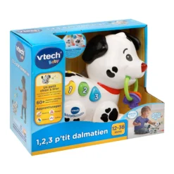 VTECH BABY 1, 2, 3 P'tit Dalmatien -VTech Jouets Soldes Magasin 502805 123 dalmatien boite
