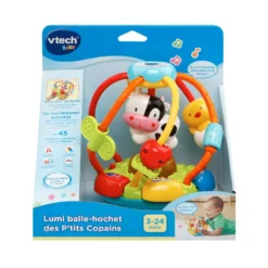 VTECH BABY Lumi Balle-hochet Des P'tits Copains 7 VTECH BABY Lumi Balle-hochet Des P'tits Copains -VTech Jouets Soldes Magasin 502905 lumi balle hochet boite