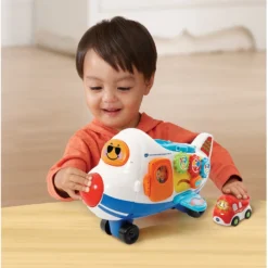 Jouet Avion Cargo 2 En 1 - Tut Tut Bolides 12 Jouet Avion Cargo 2 En 1 - Tut Tut Bolides -VTech Jouets Soldes Magasin 503105 TTB avion cargo min 5