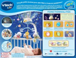 VTECH BABY Lumi Mobile Compte-moutons Bleu - Mobile Pour Bébé 8 VTECH BABY Lumi Mobile Compte-moutons Bleu - Mobile Pour Bébé -VTech Jouets Soldes Magasin 503305 dos boC3AEte