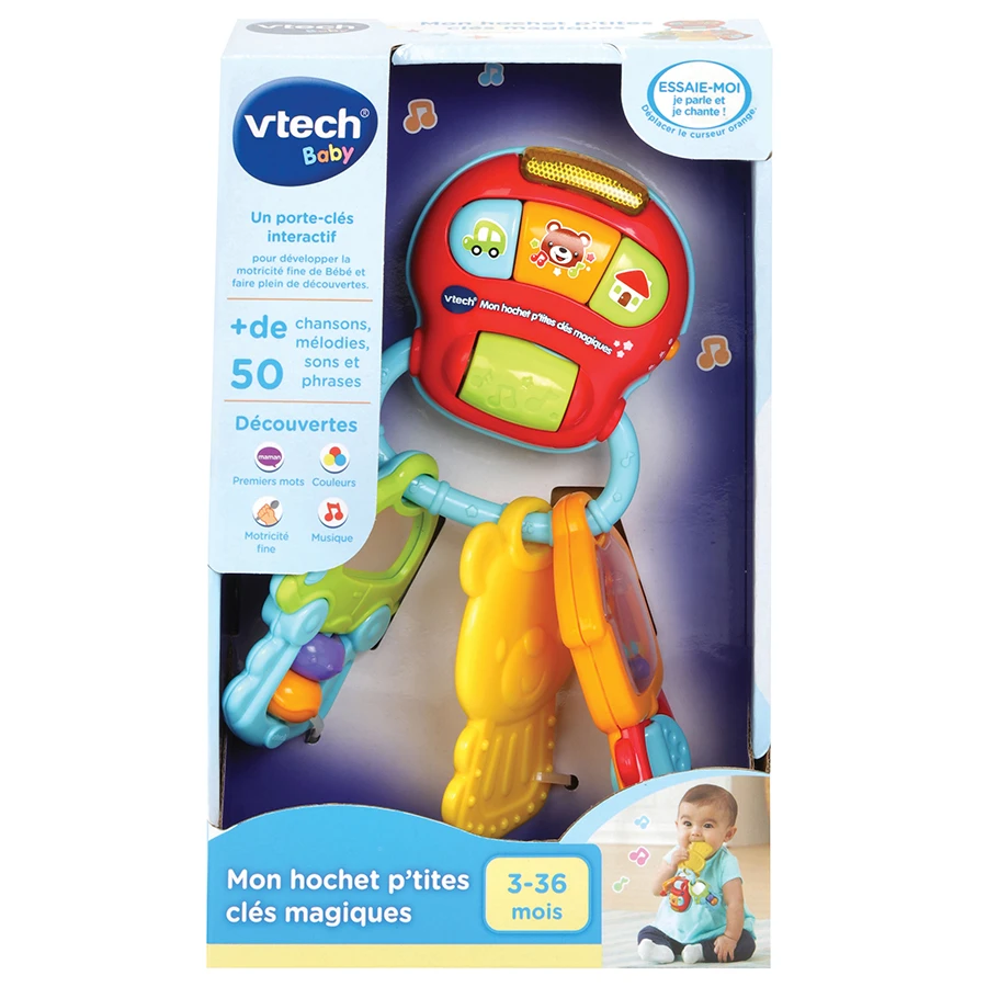 VTECH BABY Mon Hochet P'tites Clés Magiques 5 VTECH BABY Mon Hochet P'tites Clés Magiques – Image 5