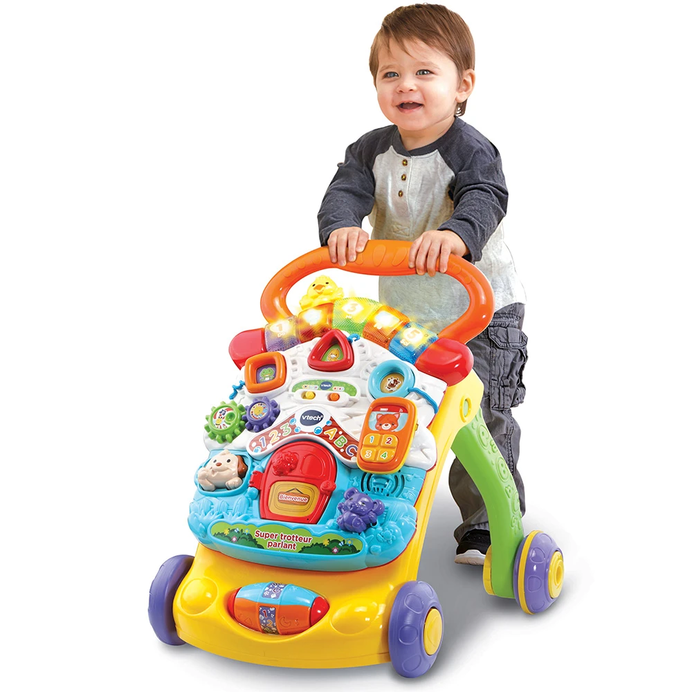 VTECH BABY Super Trotteur Parlant 2 En 1 Orange 5 VTECH BABY Super Trotteur Parlant 2 En 1 Orange – Image 5