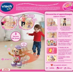 VTECH BABY Titi Ouistiti Rose - Petit Singe Interactif 7 VTECH BABY Titi Ouistiti Rose - Petit Singe Interactif -VTech Jouets Soldes Magasin 505955 titi ouistiti rose 3