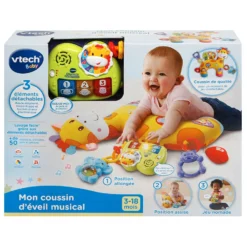 VTECH BABY Mon Coussin D'éveil Musical -VTech Jouets Soldes Magasin 506805 mon coussin deveil musical 1 2