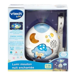 VTECH BABY Lumi Mouton Nuit Enchantée Bleu - Veilleuse -VTech Jouets Soldes Magasin 508705 lumi mouton nuit enchantee boite