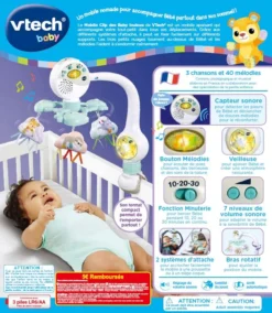 VTECH BABY Mobilo Clip Des Baby Loulous 12 VTECH BABY Mobilo Clip Des Baby Loulous -VTech Jouets Soldes Magasin 513165 dos boC3AEte