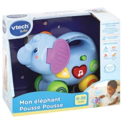 VTECH BABY Mon éléphant Pousse Pousse -VTech Jouets Soldes Magasin 513605 mon elephant pousse pousse 1