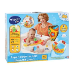 VTECH BABY Super Siège De Bain Interactif 2 En 1 9 VTECH BABY Super Siège De Bain Interactif 2 En 1 -VTech Jouets Soldes Magasin 515405 super siege bain 2