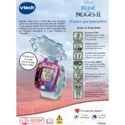 VTech Reine Des Neiges 2 - La Montre-jeu Interactive D'Elsa -VTech Jouets Soldes Magasin 518805 Reine des Neiges 2 La montre jeu interactive dElsa dos