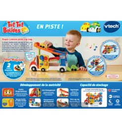 Super Camion Piste Zig-zag - Tut Tut Bolides 9 Super Camion Piste Zig-zag - Tut Tut Bolides -VTech Jouets Soldes Magasin 521105 Tut Tut Bolides Super camion piste zig zag dos