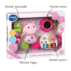 VTECH BABY Coffret Naissance - Eveil Des Sens - Rose