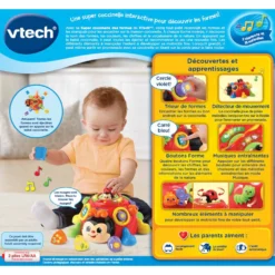 VTECH BABY Super Coccinelle Des Formes - Jouet Interactif -VTech Jouets Soldes Magasin 522305 super coccinelle formes dos