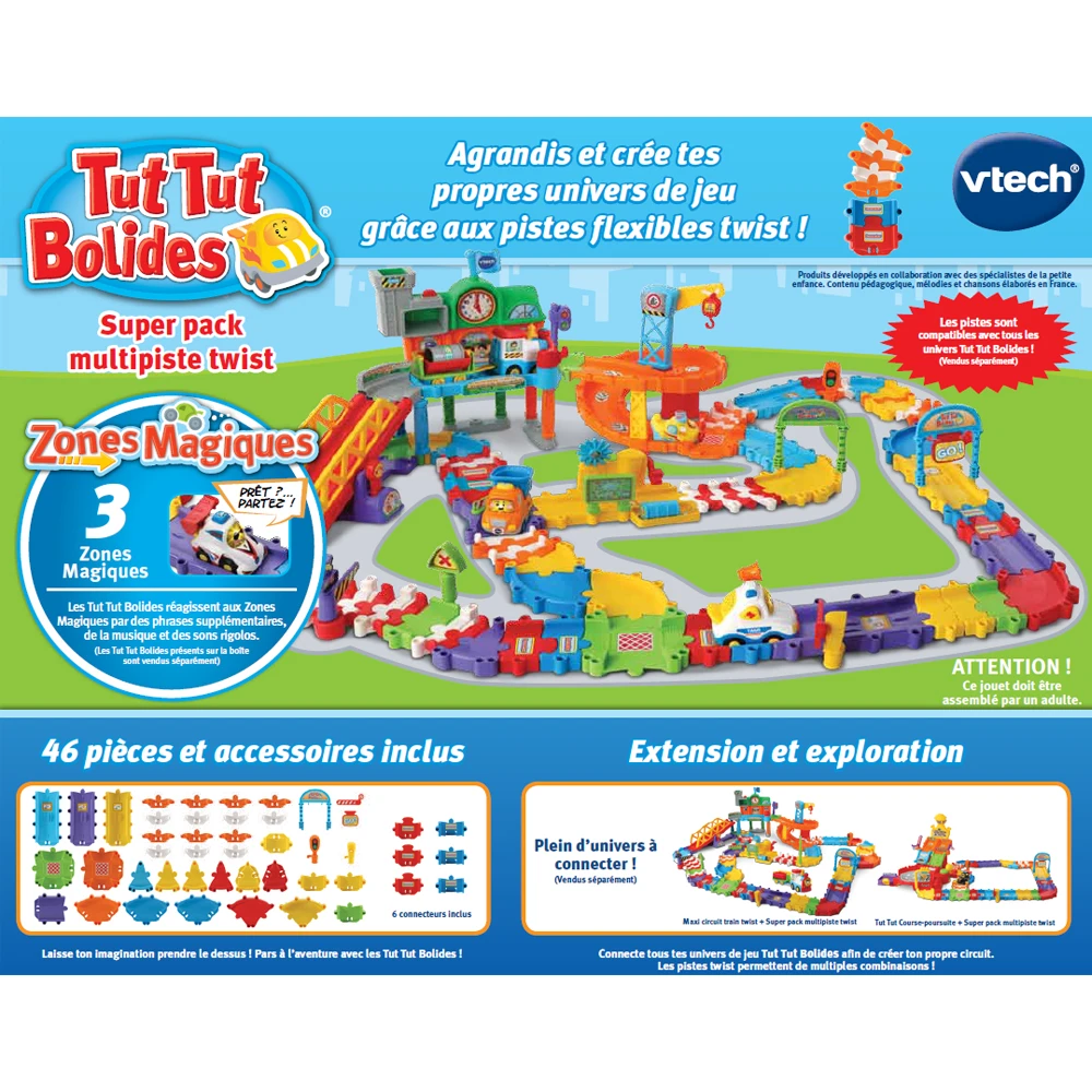 Circuit Multipiste Twist De Petites Voitures - Tut Tut Bolides 2 Circuit Multipiste Twist De Petites Voitures - Tut Tut Bolides – Image 2