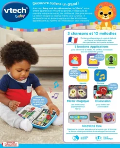 VTECH BABY Baby Ordi Des Découvertes -VTech Jouets Soldes Magasin 524705 dos boC3AEte