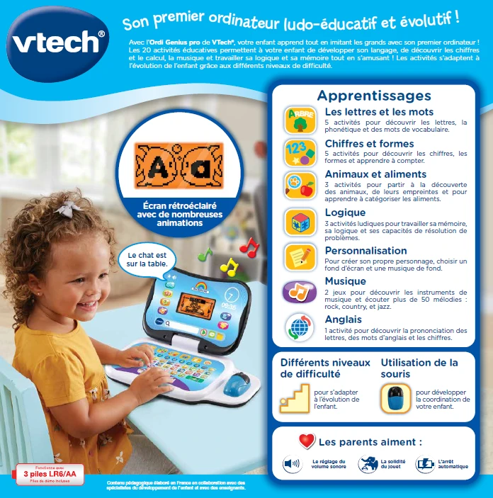 VTech Ordi Genius Pro Noir 9 VTech Ordi Genius Pro Noir – Image 9