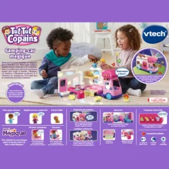 Camping Car Magique - Tut Tut Copains 15 Camping Car Magique - Tut Tut Copains -VTech Jouets Soldes Magasin 529365 Tut Tut Copains Camping car magique dos boite