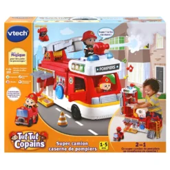 Super Camion Caserne De Pompiers - Tut Tut Copains 10 Super Camion Caserne De Pompiers - Tut Tut Copains -VTech Jouets Soldes Magasin 529805 Tut Tut Copains Super camion caserne de pompiers boite