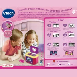 Ma Boîte à Bijoux - KidiSecrets -VTech Jouets Soldes Magasin 529905 KidiSecrets Ma boite C3A0 bijoux dos boite