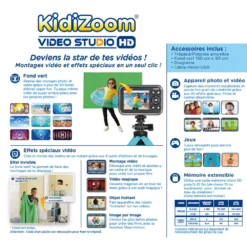 Caméra Vidéo Enfant Kidizoom Vidéo Studio HD -VTech Jouets Soldes Magasin 531885 Kidizoom Video Studio HD dos boite
