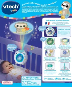 VTECH BABY Lumi Veilleuse Nuit Enchantée 14 VTECH BABY Lumi Veilleuse Nuit Enchantée -VTech Jouets Soldes Magasin 540305 dos boC3AEte