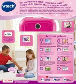 KidiSecrets Selfie Music 2.0 -VTech Jouets Soldes Magasin 541905 dos boC3AEte